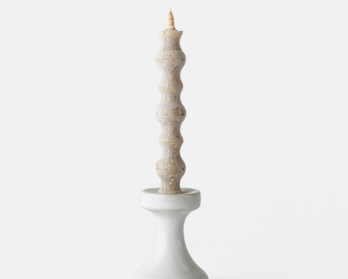 FLUID Stoneware Candle Holder - Wndrmade.